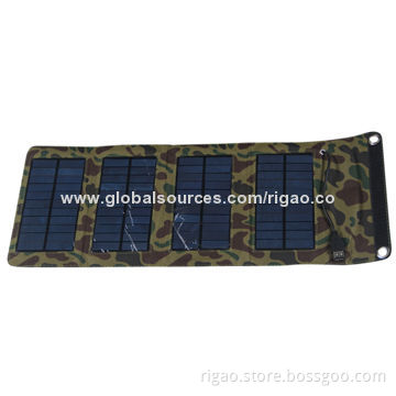 7W foldable solar charger bag for iPhone5, iPhone5s, iPod